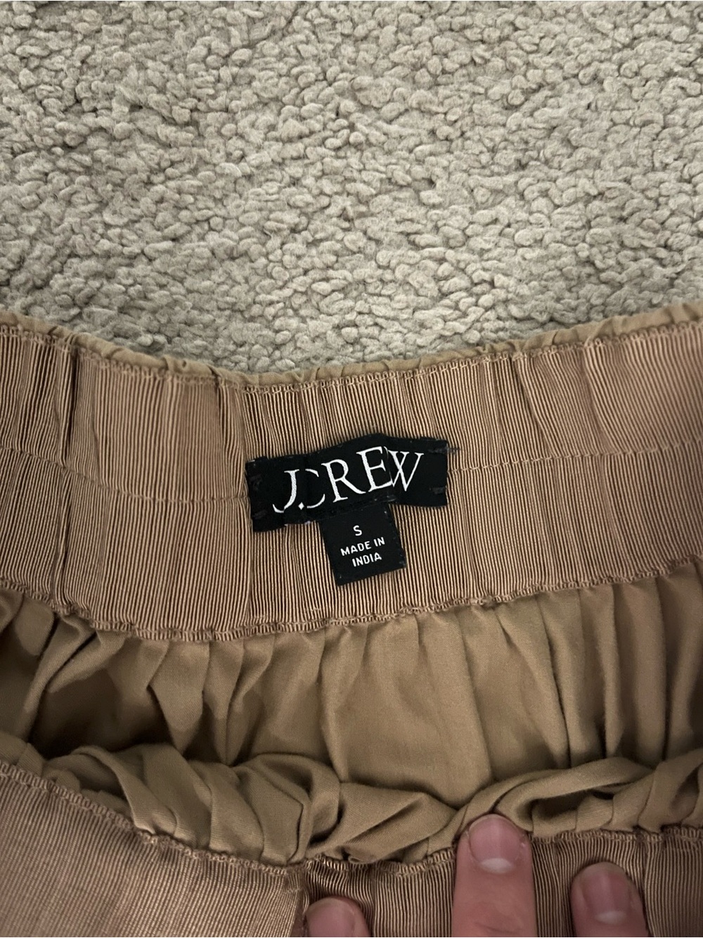 J. Crew Tan Full A-Line Skirt - Picture 2 of 5